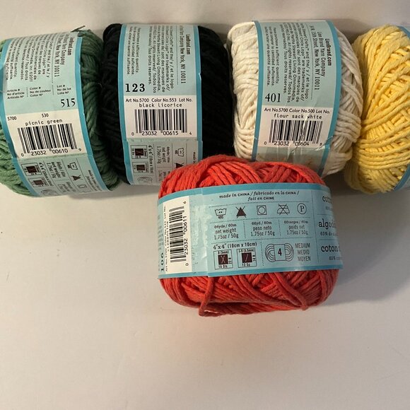 5 Cakes Martha Stewart Crafts Cotton Hemp Yarn - Picture 4 of 4